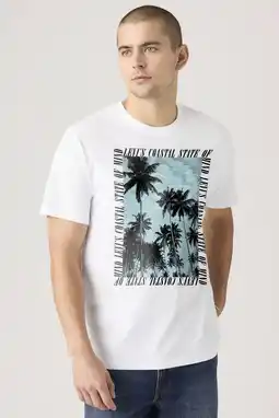 Wehkamp Levi's relaxed fit T-shirt met print - wit aanbieding