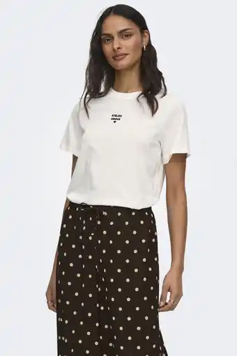 Wehkamp JDY T-shirt ecru aanbieding