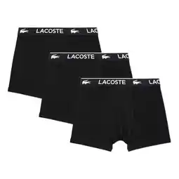 Wehkamp Lacoste boxershort - zwart (set van 3) aanbieding