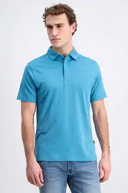 Wehkamp GABBIANO jersey regular polo lichtblauw aanbieding