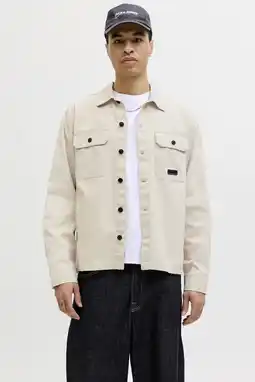 Wehkamp JACK & JONES CORE overshirt beige aanbieding
