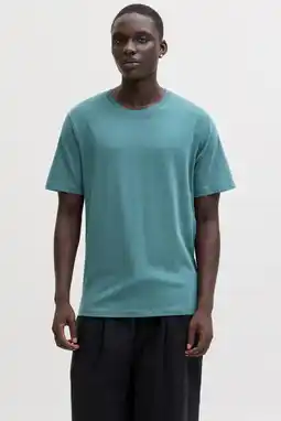 Wehkamp JACK & JONES ESSENTIALS regular T-shirt petrol aanbieding