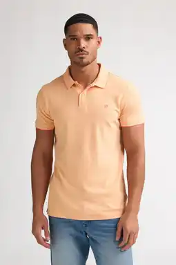 Wehkamp Petrol Industries regular polo oranje aanbieding