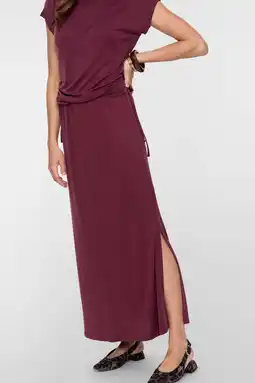 Wehkamp Geisha kokerrok aubergine aanbieding