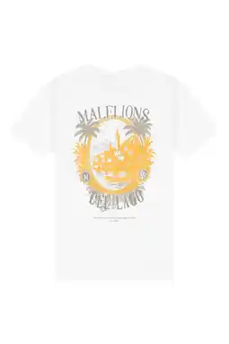 Wehkamp Malelions T-shirt met backprint wit aanbieding