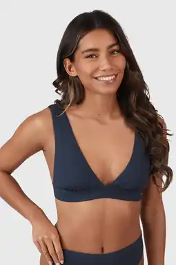 Wehkamp Brunotti voorgevormde bikinitop Forte donkerblauw aanbieding