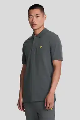 Wehkamp Lyle & Scott regular polo antraciet aanbieding