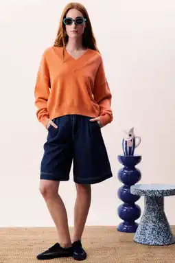 Wehkamp FRNCH highwaist dark blue denim aanbieding