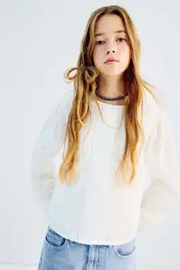 Wehkamp Mango Kids blousetop wit aanbieding