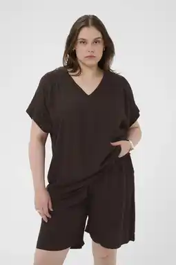 Wehkamp Kaffe Curve top bruin aanbieding