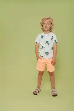 Wehkamp Sturdy sweatshort Lagoon Legends neon oranje aanbieding