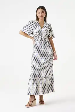 Wehkamp Garcia maxi jurk ecru aanbieding