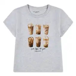Wehkamp Abercrombie & Fitch jersey T-shirt lichtgrijs aanbieding