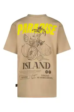 Wehkamp Vingino T-shirt met backprint zand aanbieding