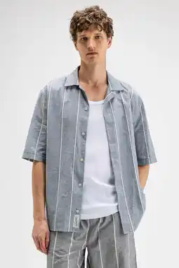 Wehkamp Butcher of Blue regular fit gestreept overhemd - alaska blauw aanbieding