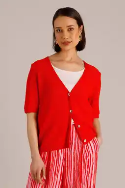 Wehkamp Yest gebreid vest rood aanbieding