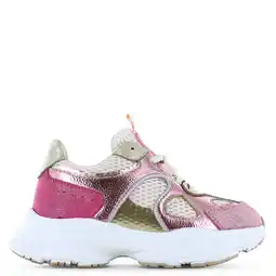 Wehkamp Shoesme sneakers wit/roze metallic aanbieding