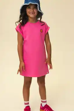 Wehkamp LOOXS little jersey sweatjurk met backprint roze aanbieding