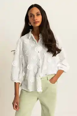 Wehkamp Expresso blouse ecru broderie aanbieding