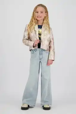 Wehkamp Vingino wide leg jeans wide leg jeans light blue denim aanbieding