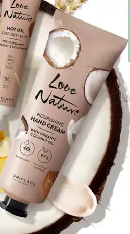Oriflame 41338 Love Nature Nourishing Hand Cream with Organic Coconut Oil aanbieding