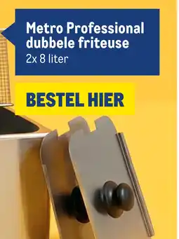 Makro Metro professional dubbele friteuse aanbieding