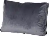 Bol.com Madison - Palletkussen - Loungekussen - Rug - 60x40cm - Velvet Grey - Grijs aanbieding