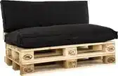 Bol.com Unique Rugkussen Luanda Zwart - 120 x 40 cm aanbieding