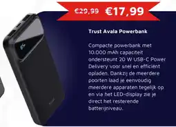 Digitotaal Trust avala powerbank aanbieding