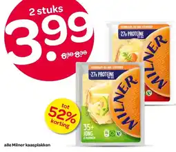 Spar alle Milner kaasplakken aanbieding