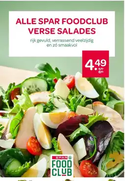 Spar ALLE SPAR FOODCLUB VERSE SALADES aanbieding