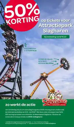 Spar op tickets voor Attractiepark Slagharen aanbieding