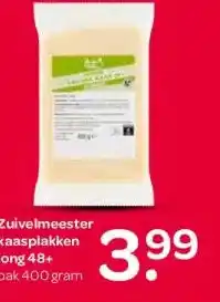 Spar Zuivelmeester kaasplakken jong 48+ aanbieding