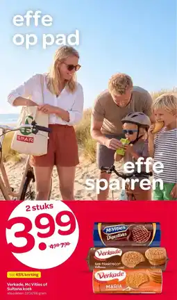 Spar Verkade, McVities of Sultana koek aanbieding