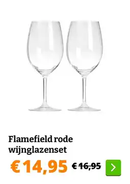 Obelink Flamefield rode wijnglazenset aanbieding