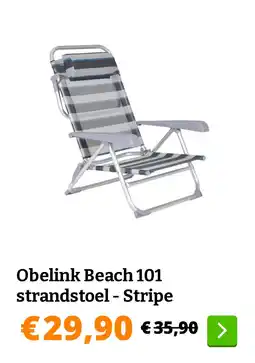 Obelink Obelink Beach 101 strandstoel - Stripe aanbieding