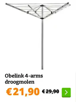 Obelink Obelink 4-arms droogmolen aanbieding