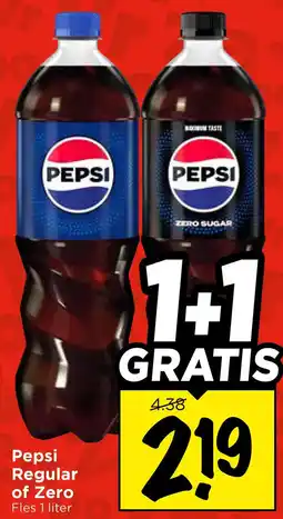 Vomar Voordeelmarkt Pepsi regular of zero aanbieding
