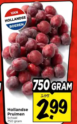 Vomar Voordeelmarkt Hollandse pruimen aanbieding
