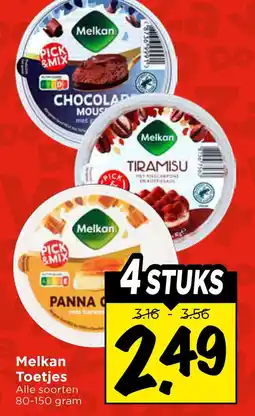 Vomar Voordeelmarkt Melkan toetjes aanbieding