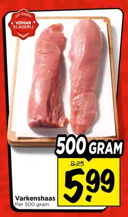 Vomar Voordeelmarkt Varkenshaas aanbieding