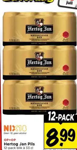 Vomar Voordeelmarkt Hertog jan pils aanbieding