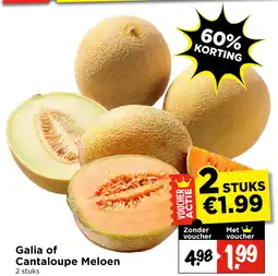Vomar Voordeelmarkt Galia of cantaloupe meloen aanbieding