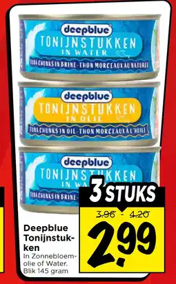 Vomar Voordeelmarkt Deepblue tonijnstukken aanbieding