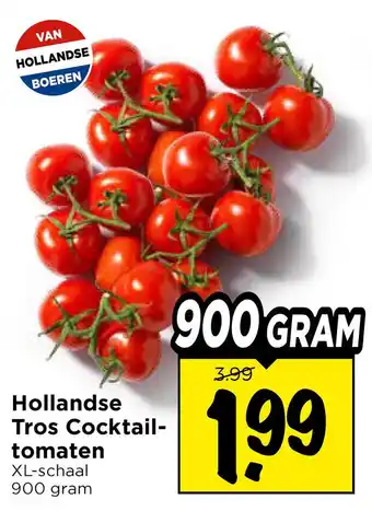 Vomar Voordeelmarkt Hollandse tros cocktail tomaten aanbieding