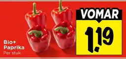 Vomar Voordeelmarkt Bio+ paprika aanbieding