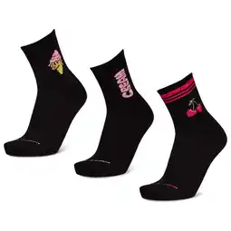 Foot Locker Happy Socks Crew 3 Pack Sokken Unisex - Zwart - Maat 36-40 - Katoen aanbieding