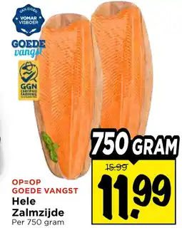 Vomar Voordeelmarkt Hele zalmzijde aanbieding