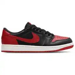 Foot Locker Jordan 1 Low Sneakers Heren - Zwart - Maat 40 - Leer aanbieding