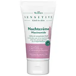 Holland & Barrett 1+1 gratis | De Tuinen Sensitive Nachtcrème Niacinamide - 50ml aanbieding
